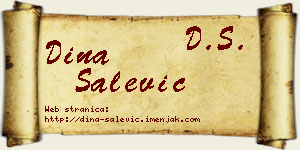 Dina Salević vizit kartica